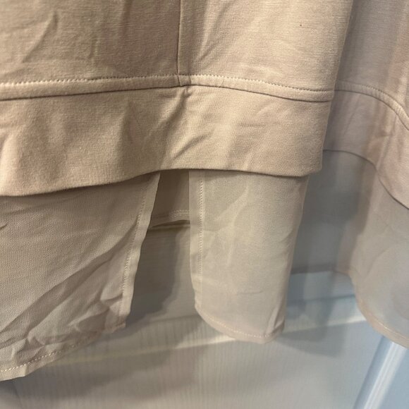 Soft Surroundings | 3X Long Sleeve Tunic Top SCM20 Stretch Sheer Trim Minimalist - Picture 9 of 9